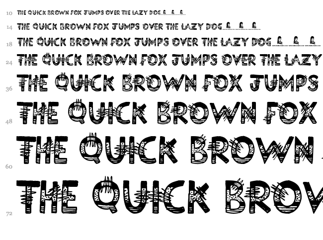 Science Project font waterfall